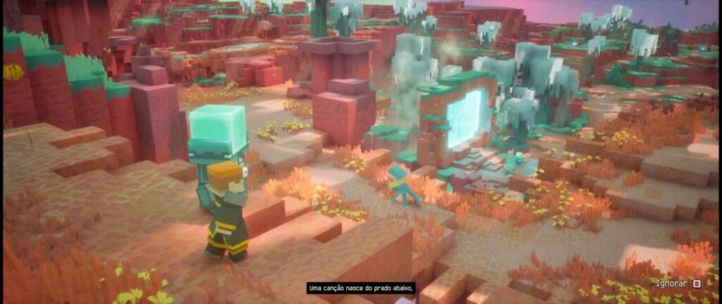 Cutscene de Minecraft Dungeon