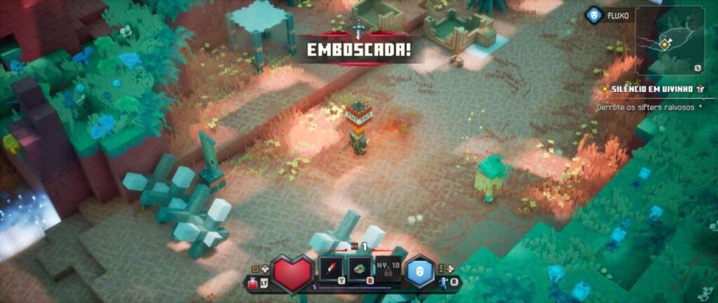 Emboscada em Minecraft Dungeons 2